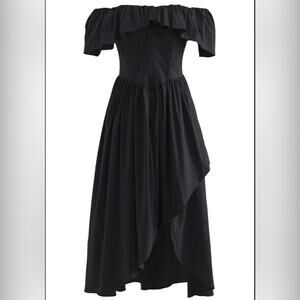 Beulah Off Shoulder Corset Dress Size M High Low NWT Dark Romantic Formal Dress